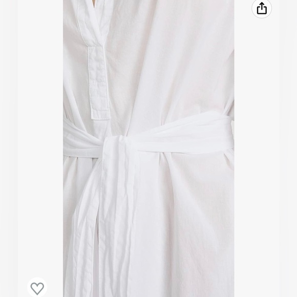 Xirena white Hope V-neck cotton dress size M (A-4) - Picture 9 of 16